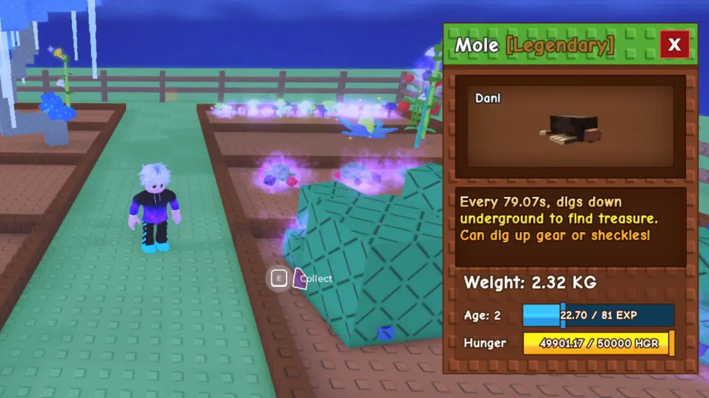 What Does the Mole Do in Grow a Garden?